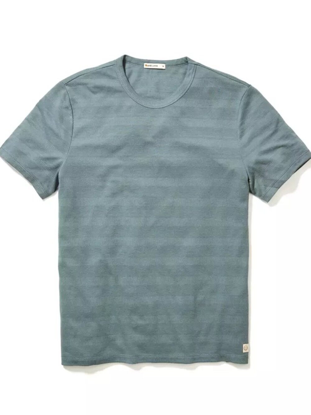 Marine Layer Men's Signature Jacquard Short Sleeve T-Shirt NWT Size L  Green